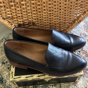 Madewell black leather loafers